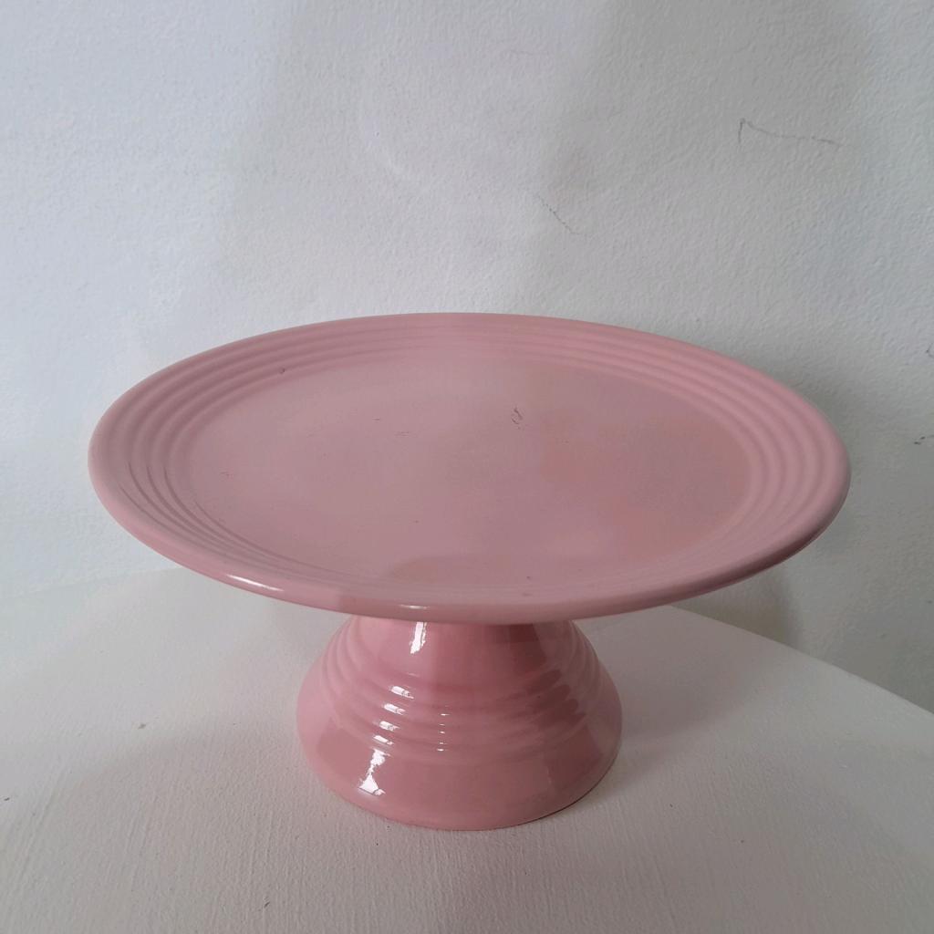 Bandeja Alta Rosa Bebe Ceramica - Rosa Bebe - alegria em festa