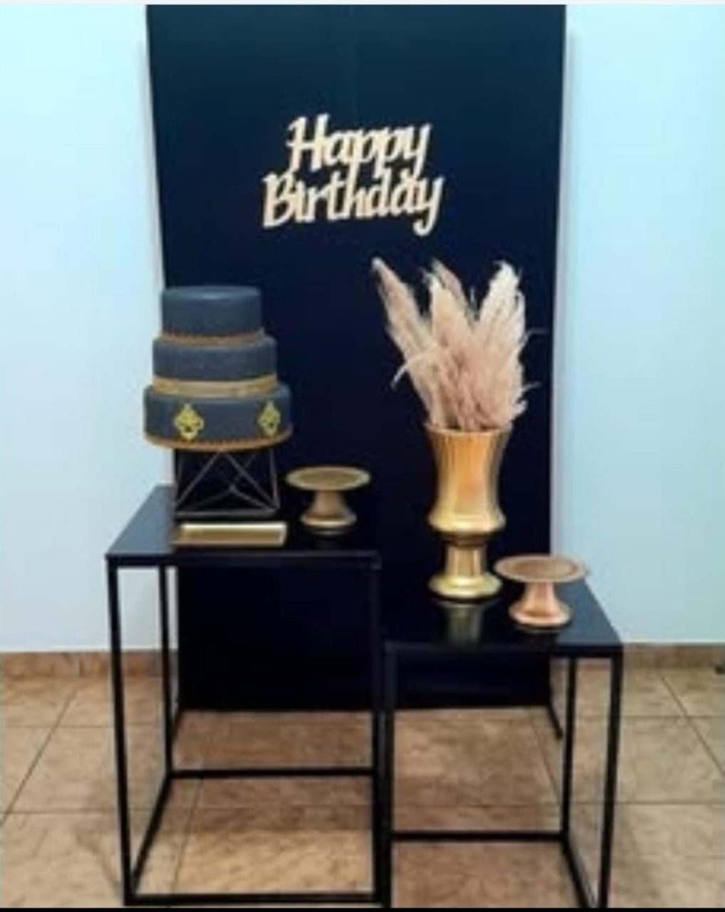 Kit Preto Com Dourado   4 - alegria em festa