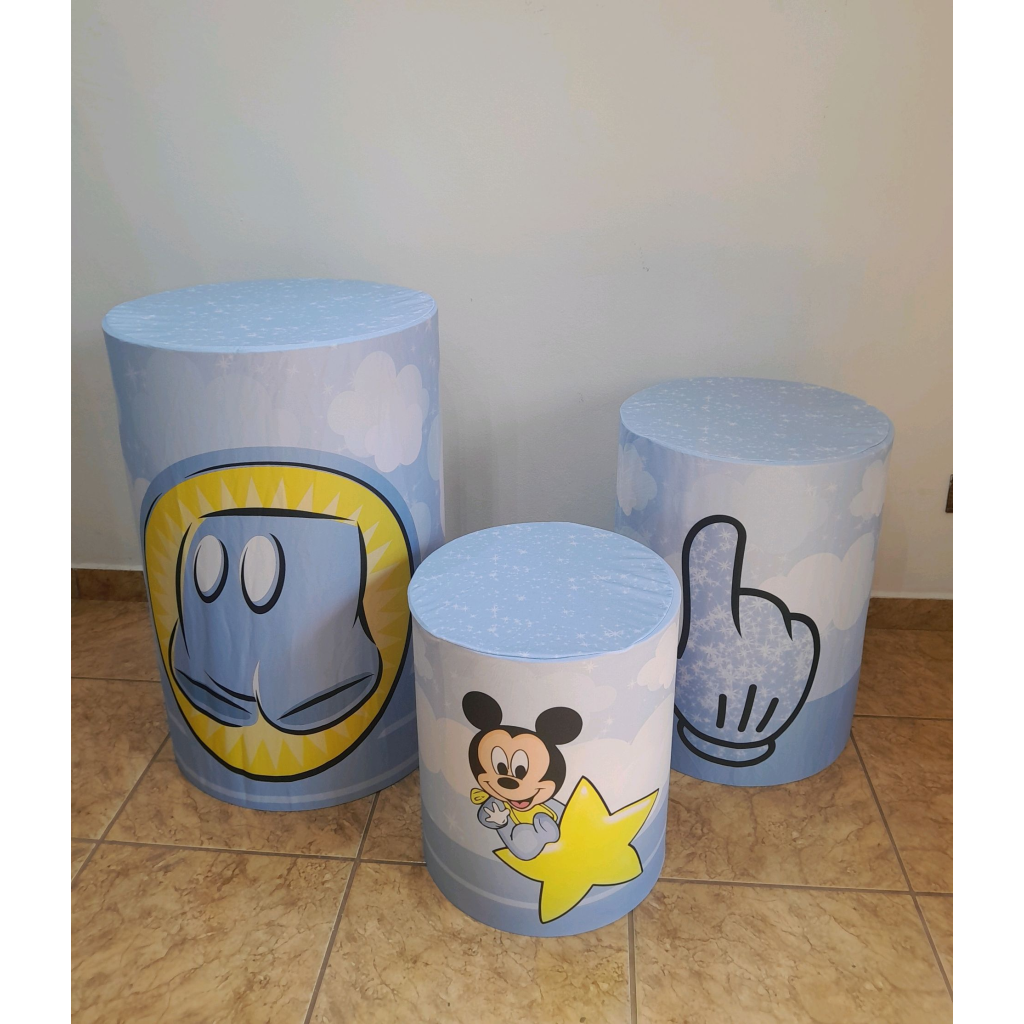 Capas Sublimadas Mickey Baby - alegria em festa