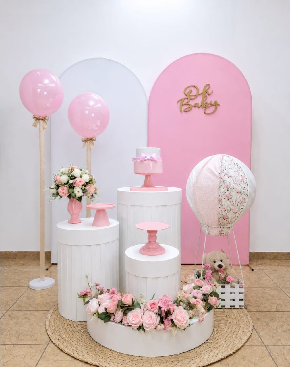 Chá de Bebê Menina Mod 5 - alegria em festa