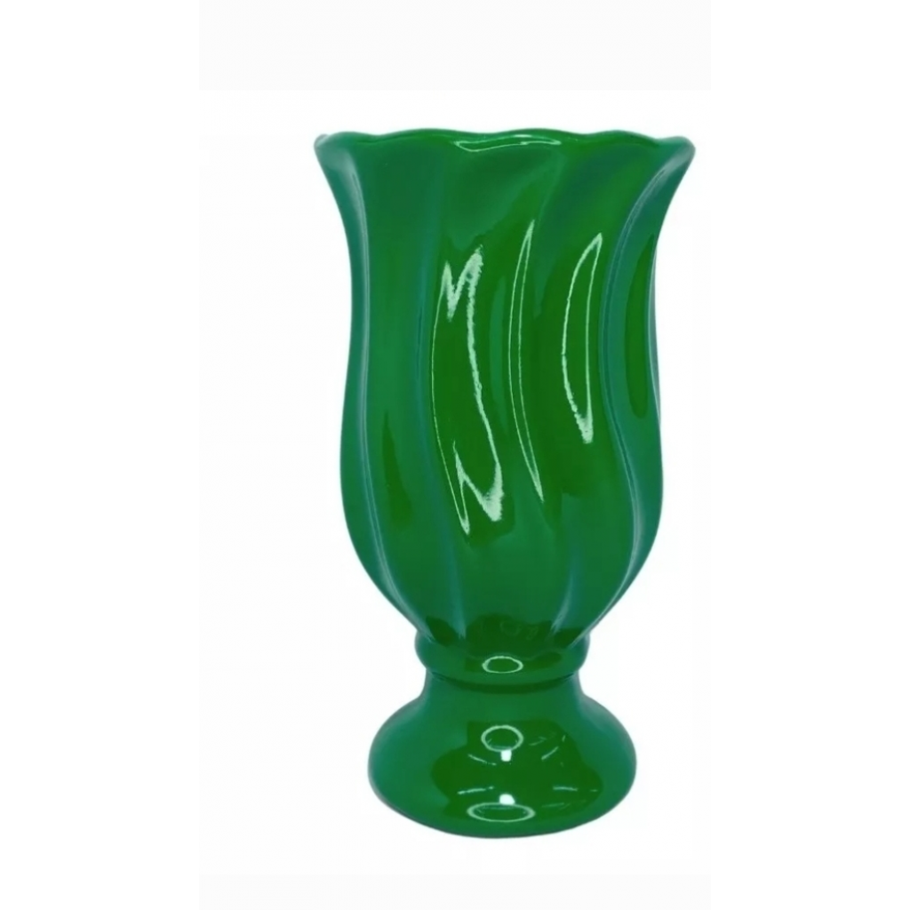 Vaso Torcido Verde - alegria em festa