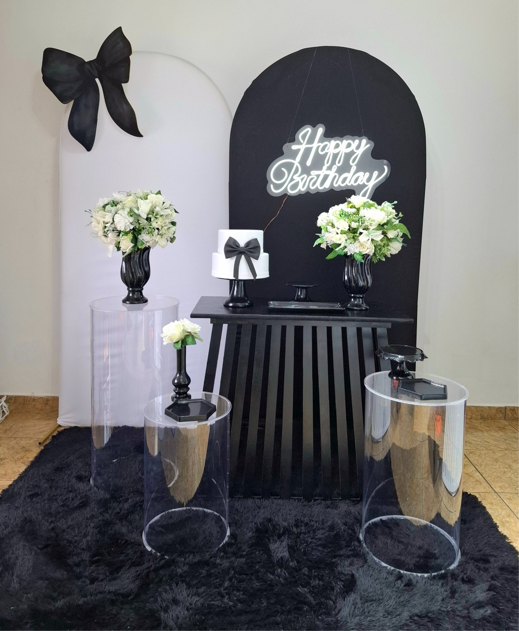 Laço Preto Mod 3 - alegria em festa