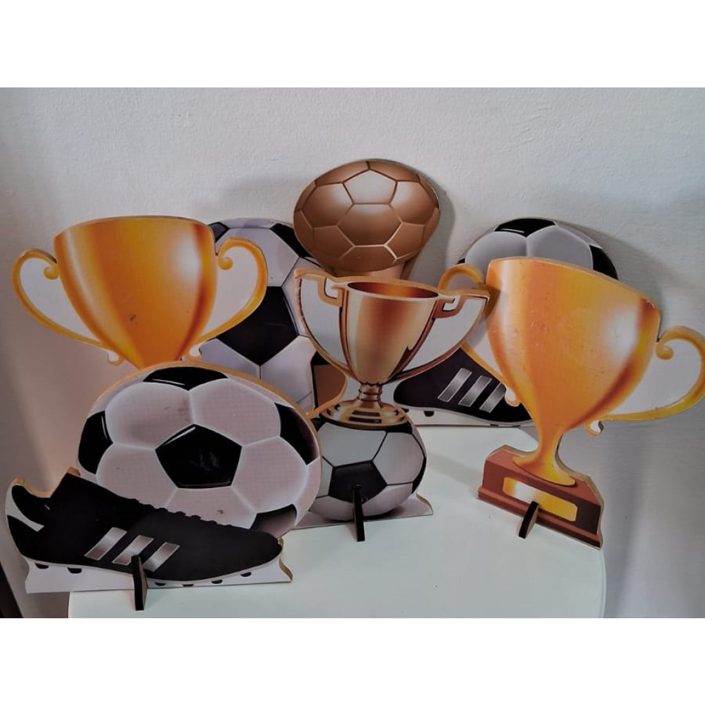 Kit Display de Mesa Com Futebol - alegria em festa