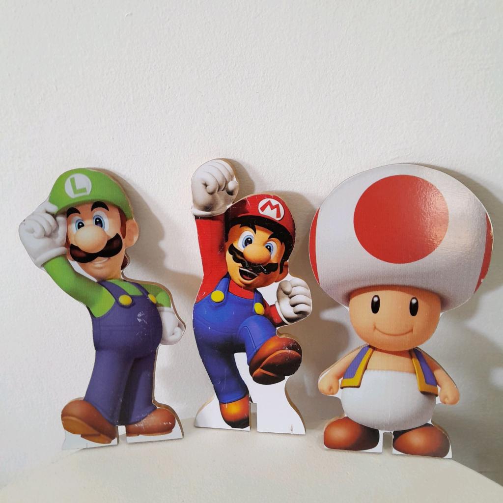 Kit Display de Mesa Mario E Luigi - alegria em festa
