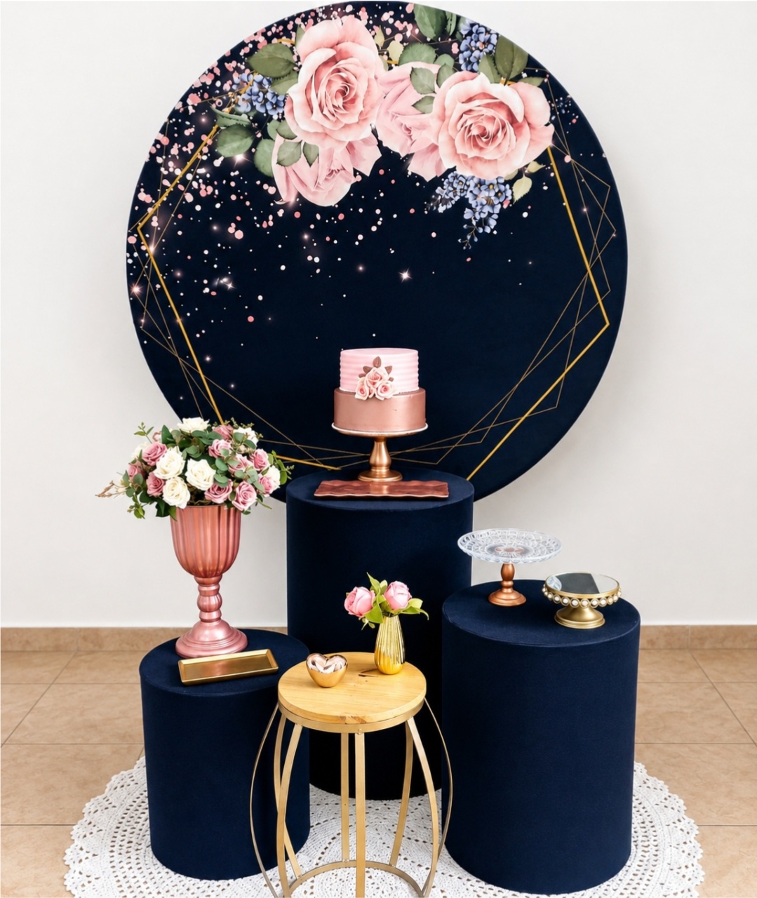 Floral Preto Mod 2 - alegria em festa