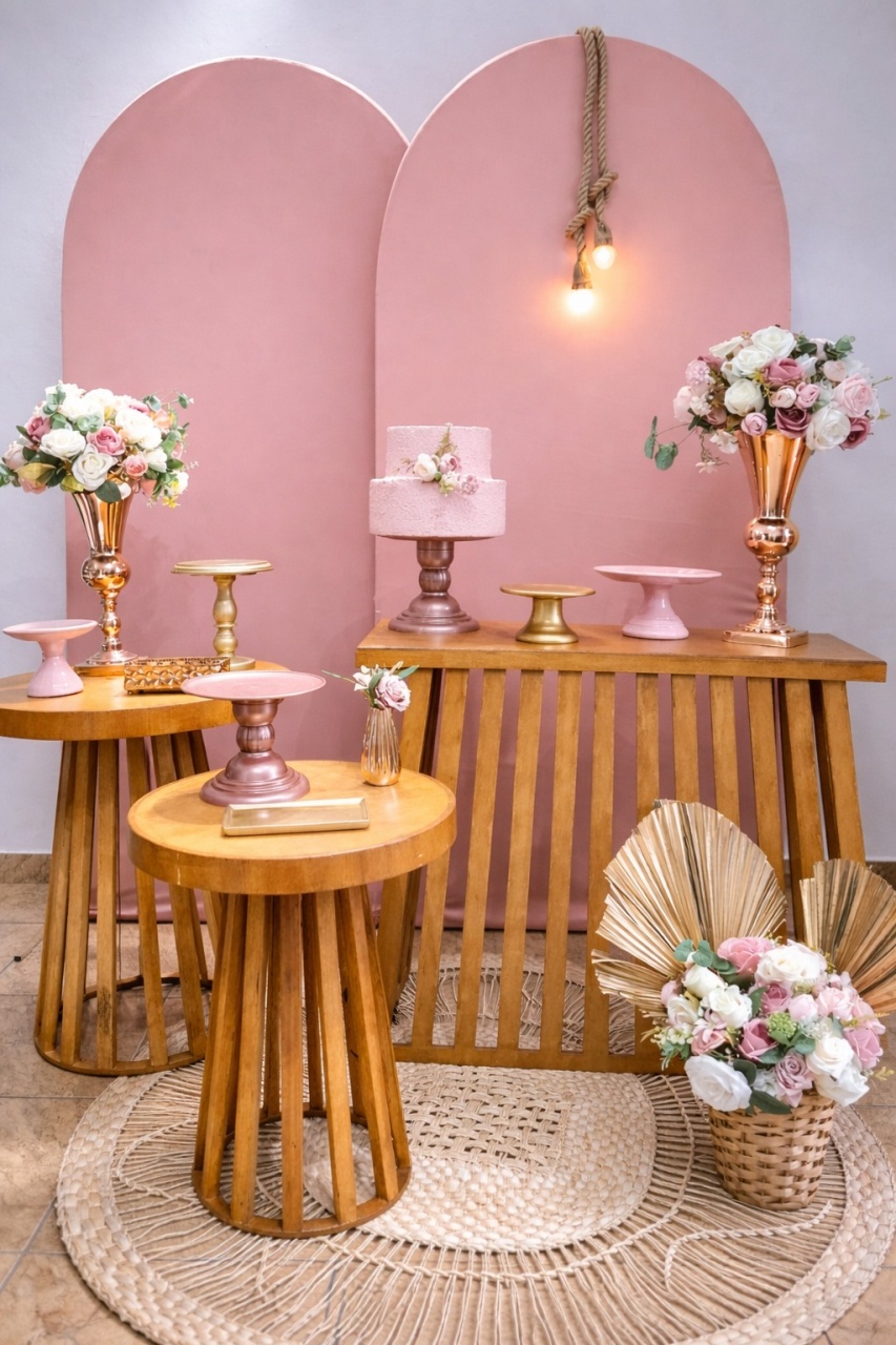 Kit Rose Madeira Luxo - alegria em festa