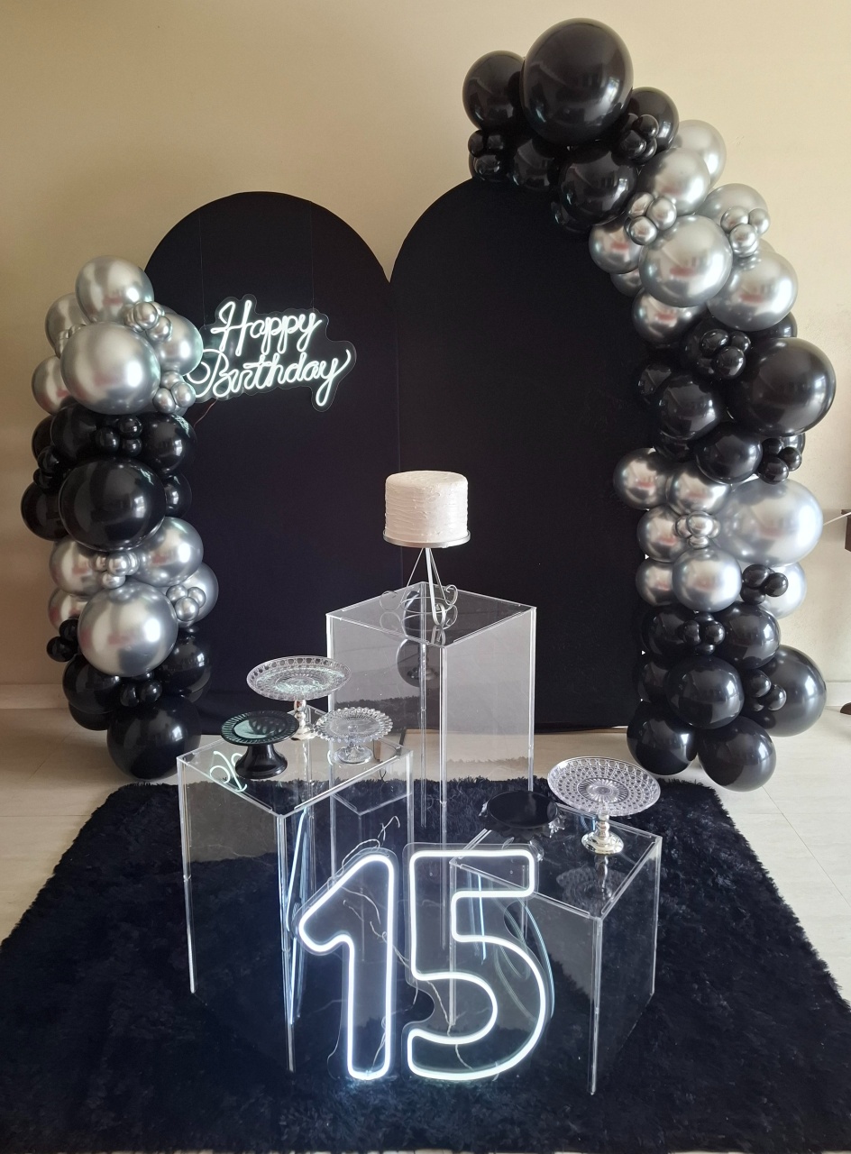 15 Anos Preto E Prata - alegria em festa