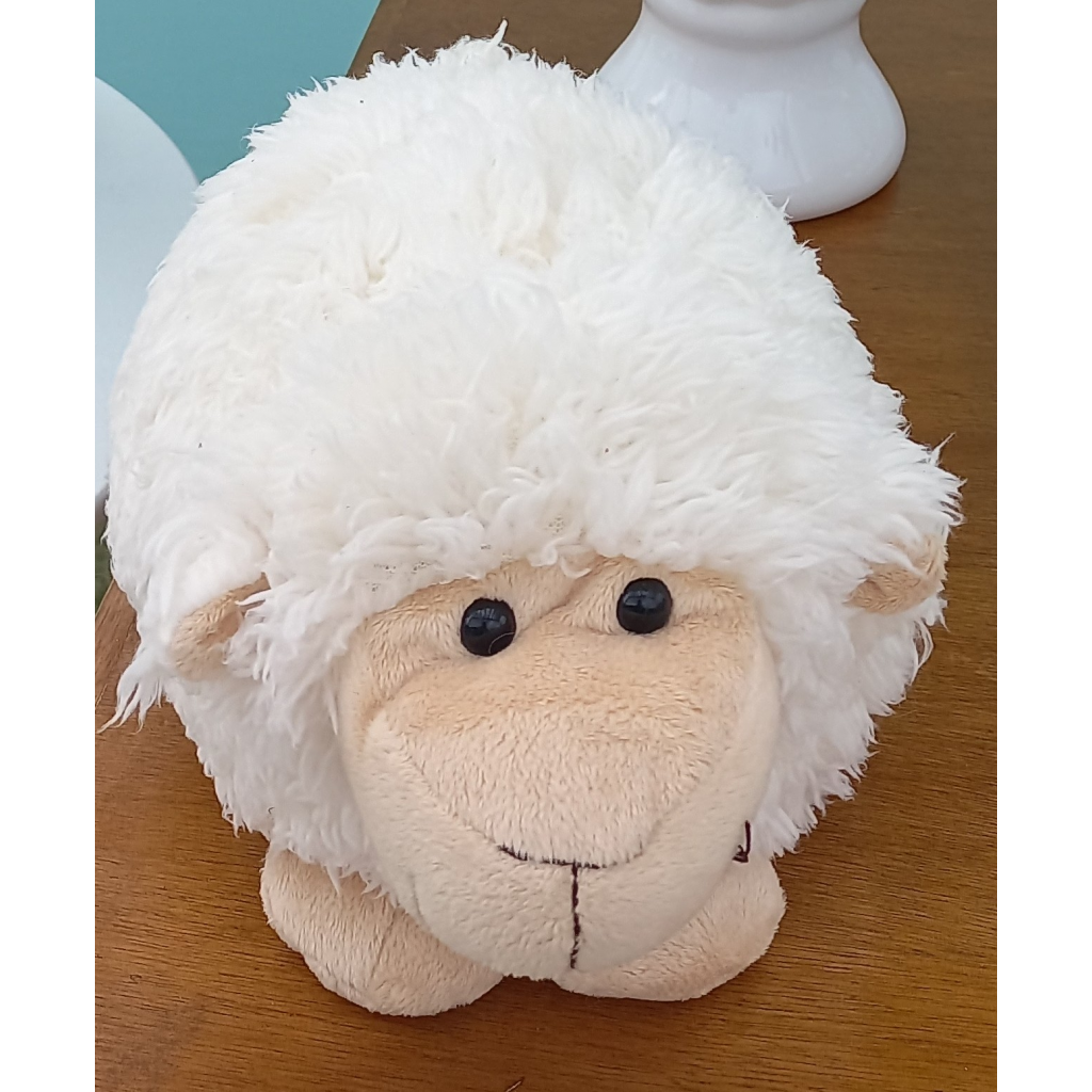 Ovelha de Pelucia Pequena - Branco - alegria em festa