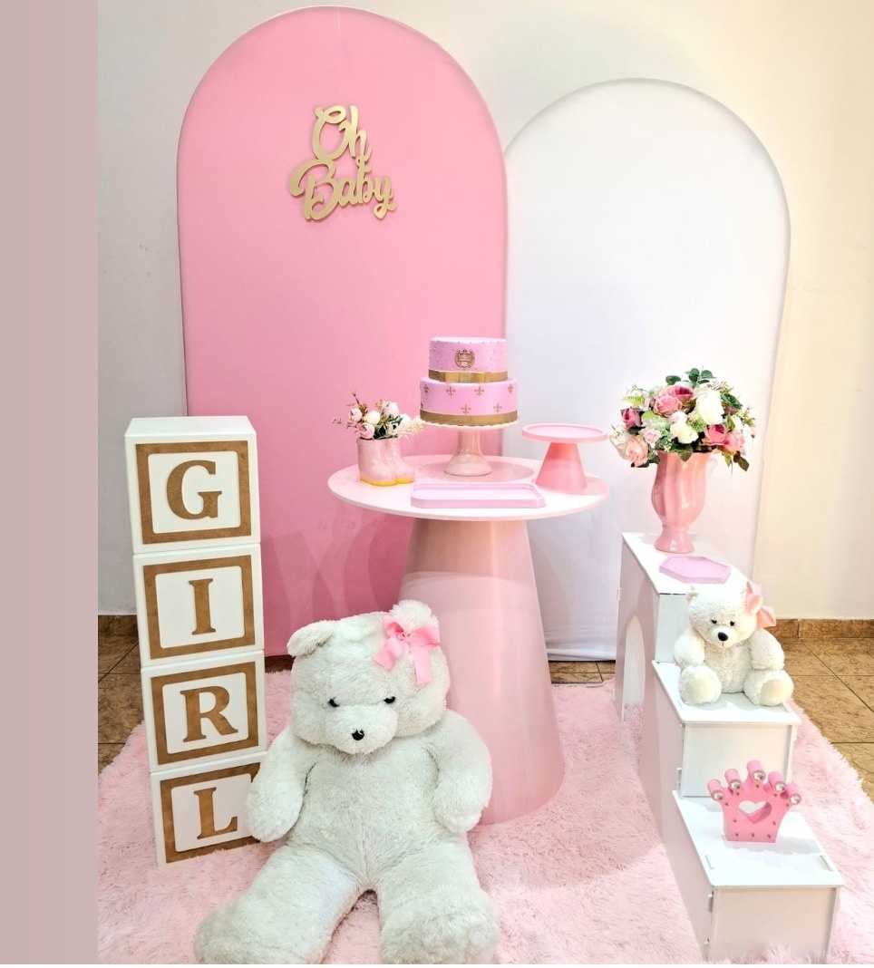 Cha Bebe Menina Mod 1 - alegria em festa