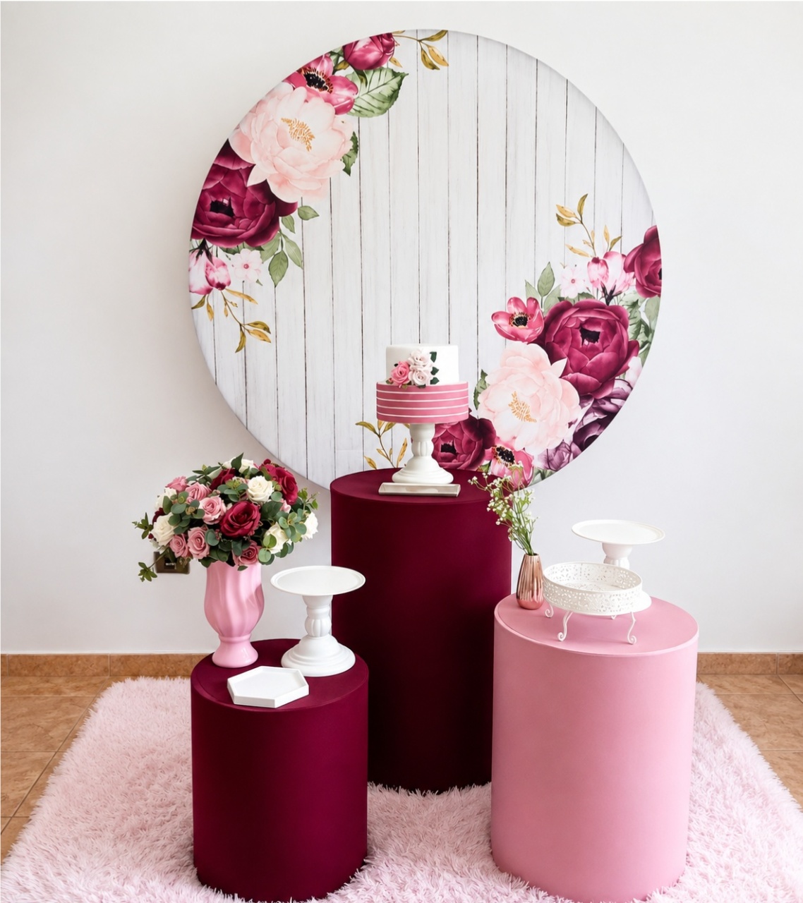 Floral Marsala Mod 2 - alegria em festa