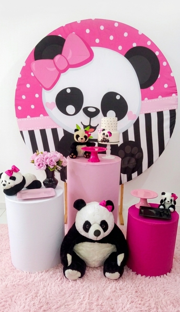 Kit Pandinha Rosa 2 - alegria em festa