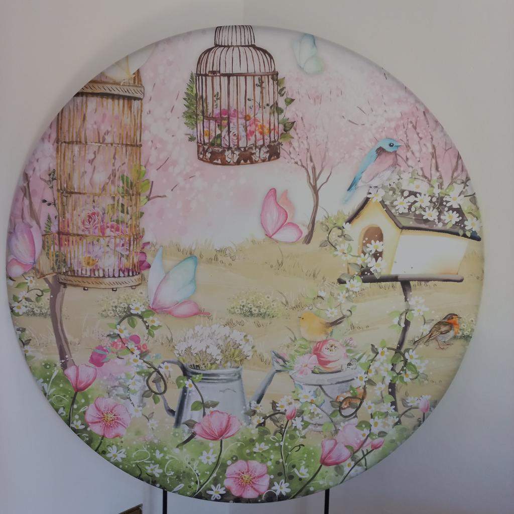Painel Redondo Jardim - alegria em festa