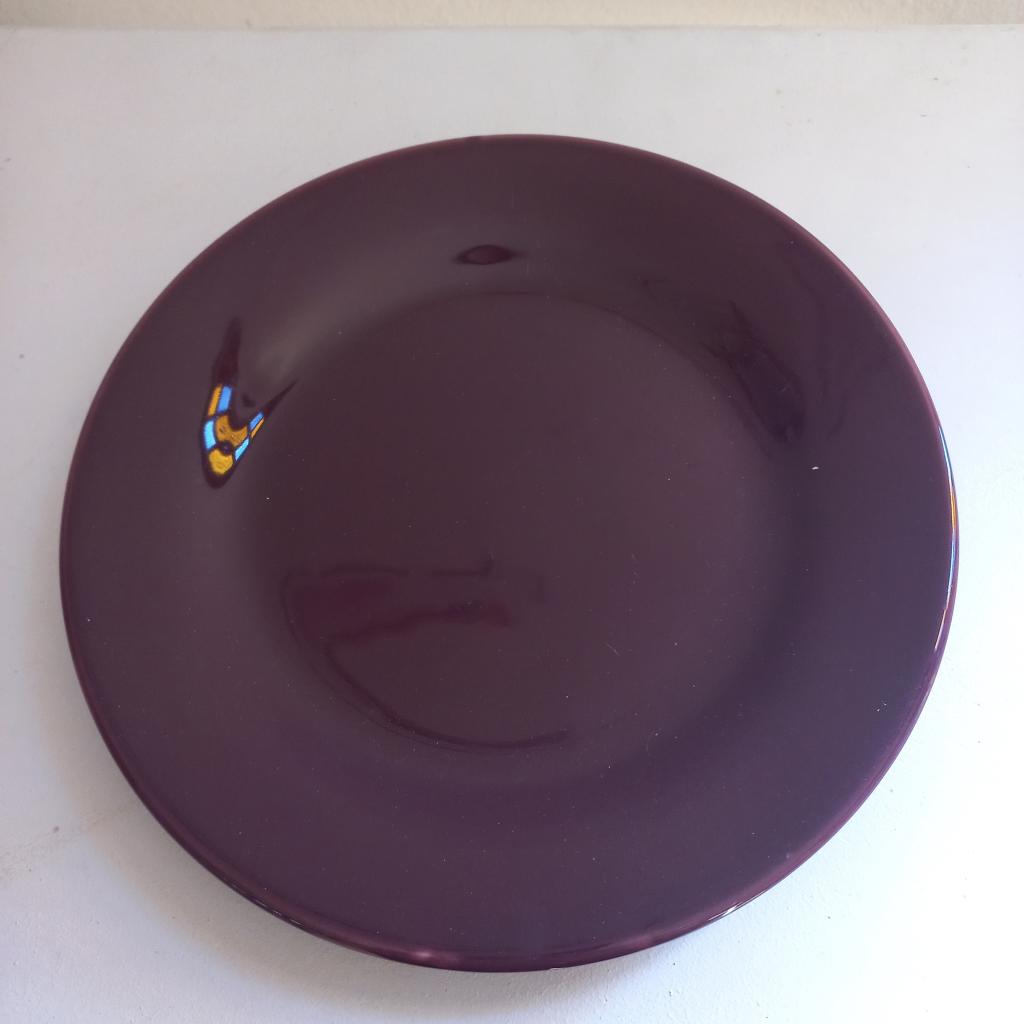 Bandeja Marsala Ceramica Redonda - alegria em festa