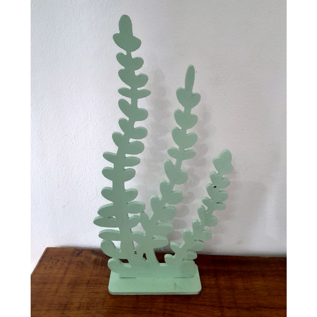 Alga Marinha Chão Mdf 40 Cm Verde Agua - alegria em festa