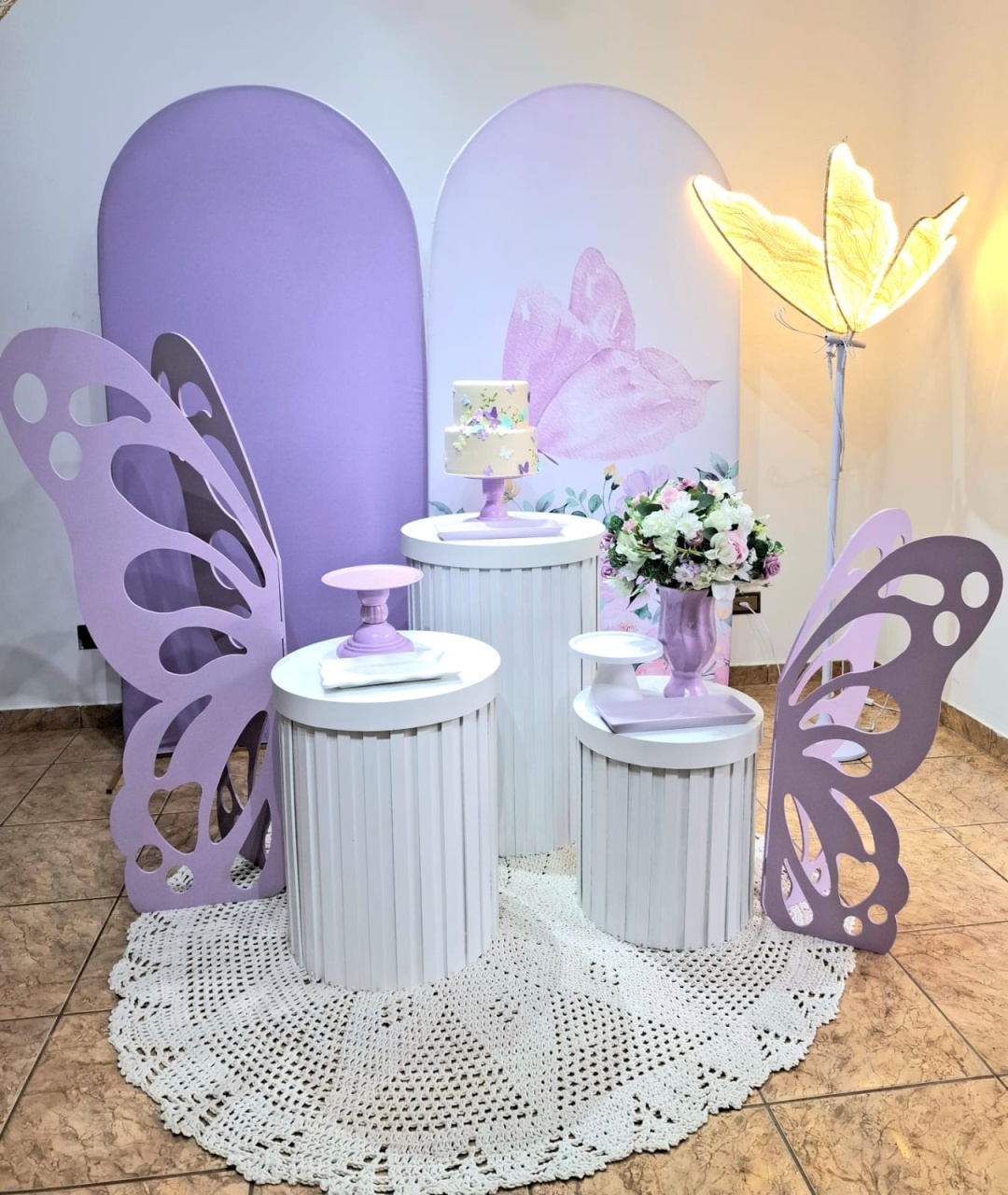Borboleta Lilas - alegria em festa