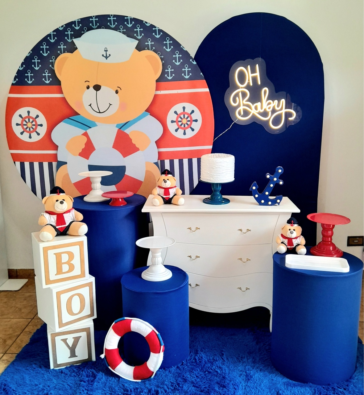 Ursinho Marinheiro Kit 3 - alegria em festa
