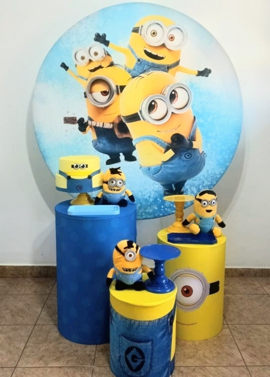 Kit Minnions  - alegria em festa