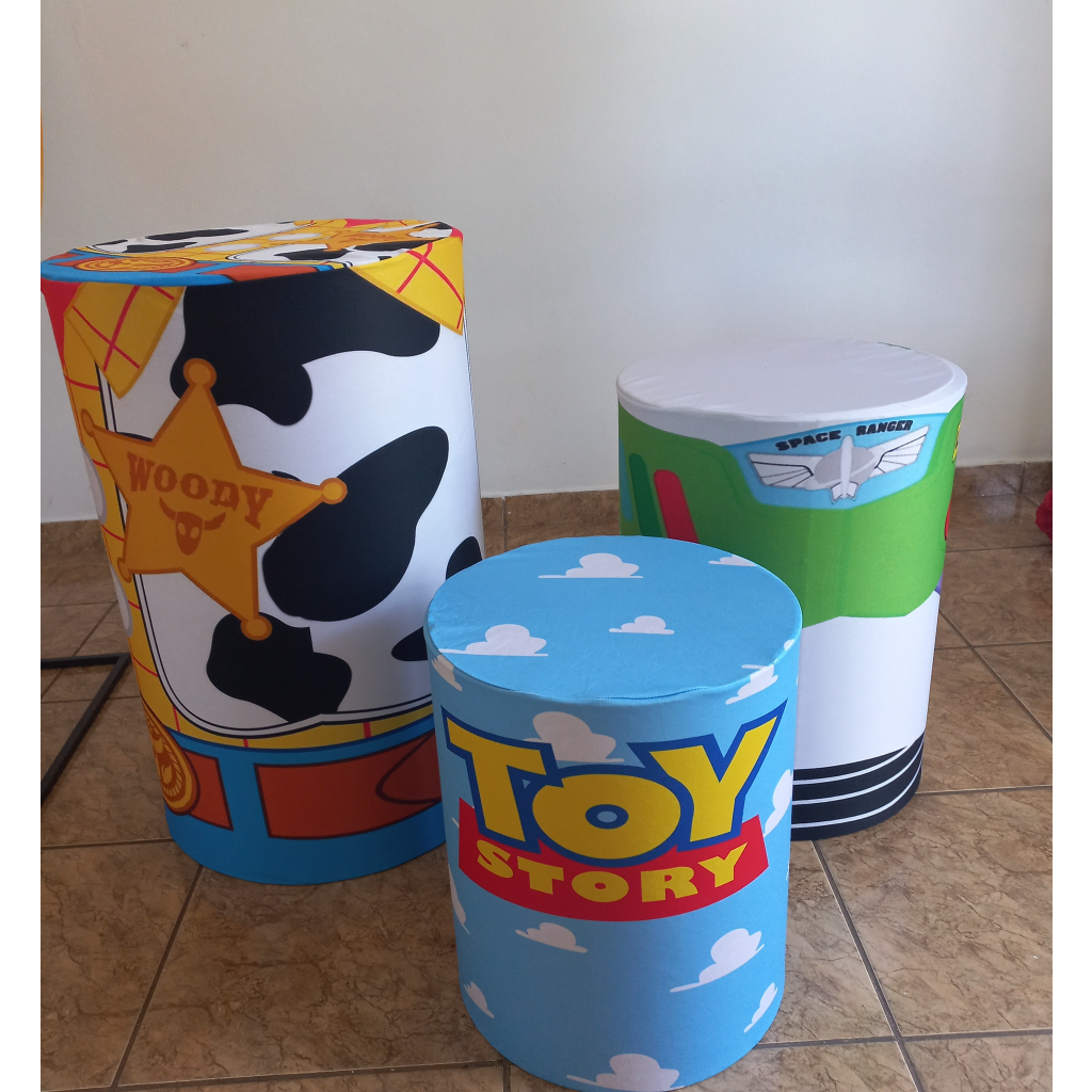 Trio de Capas Sublimadas Toy Story - alegria em festa