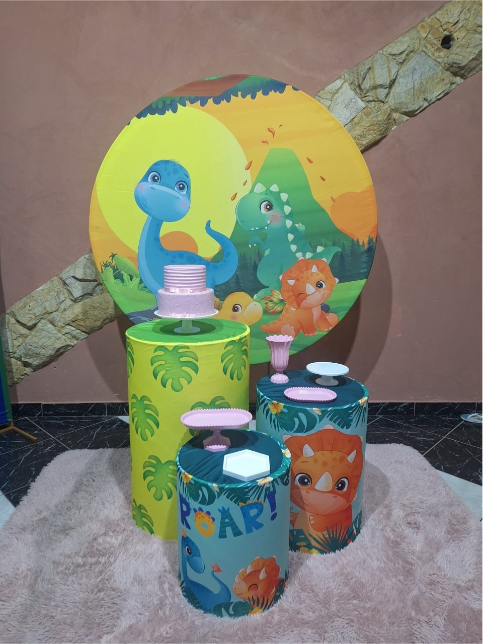 Kit Dino Baby Menina - Festejar Locações