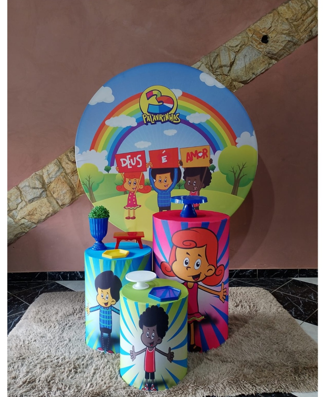 Kit Três Palavrinhas - Prata - Festejar Locações