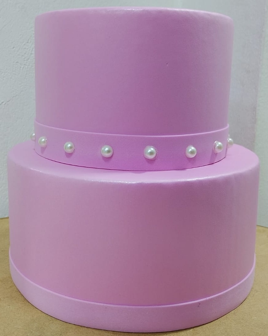 Bolo Rosa Com Perola  - Festejar Locações
