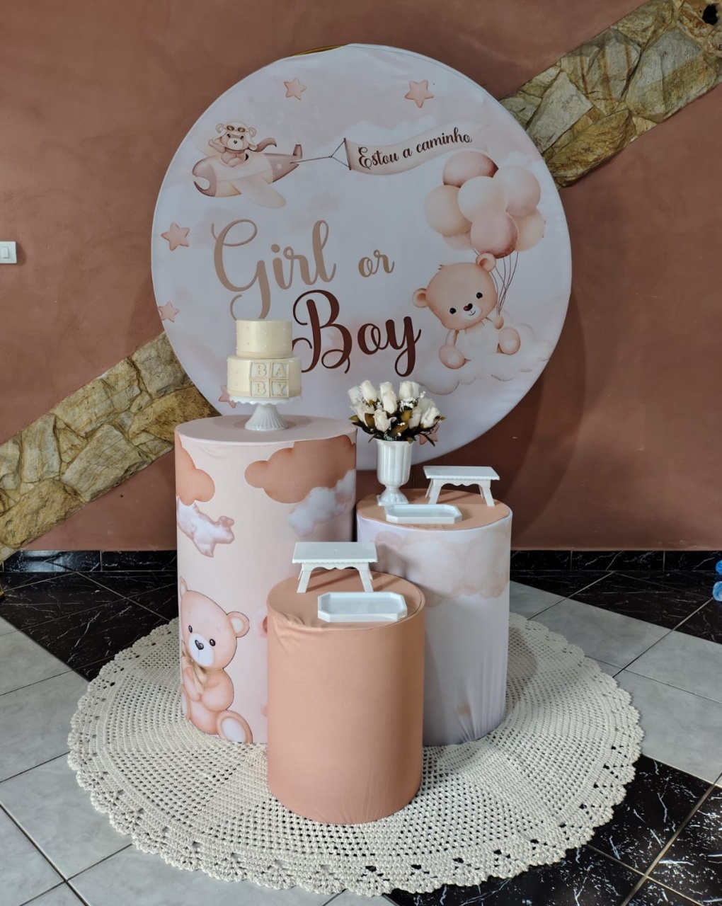 Kit Chá Revelação Neutro - Festejar Locações