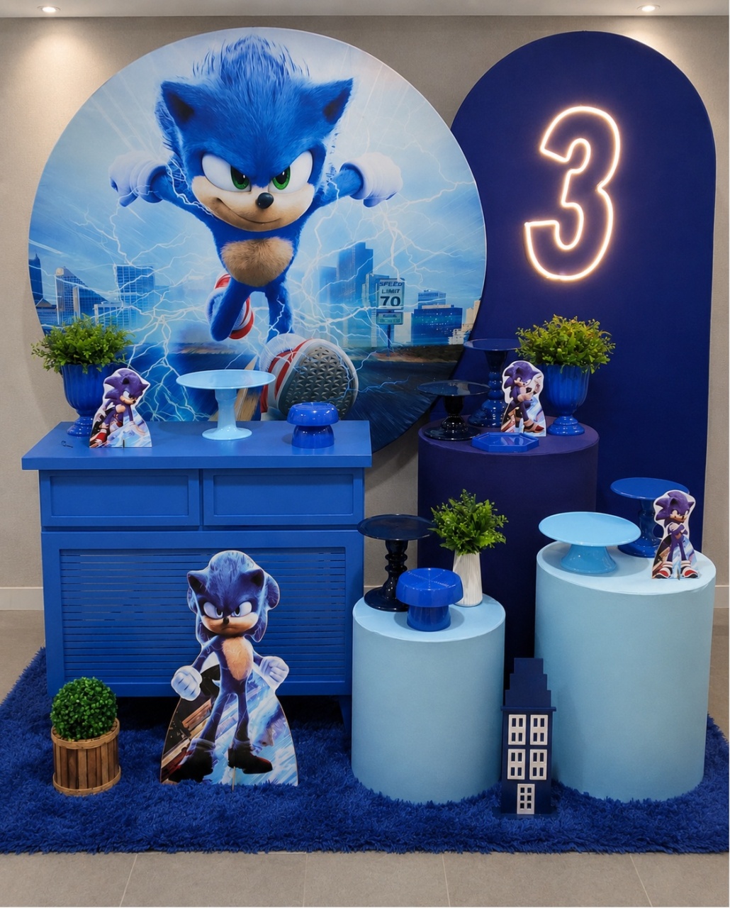 Sonic Kit Premium - Lirou, Yalou & Jack - Decorações 