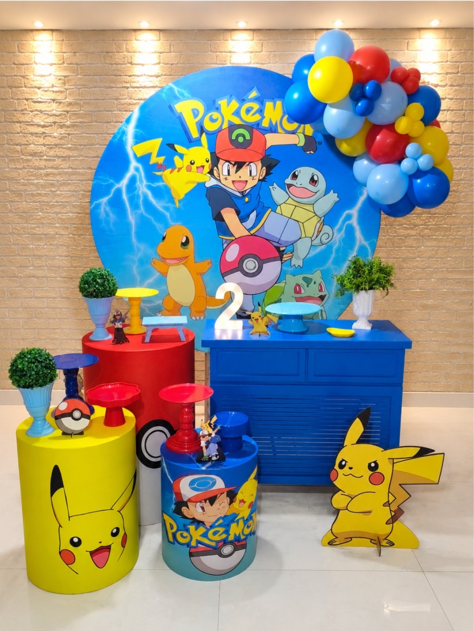 Pokémon Kit Yalou - Lirou, Yalou & Jack - Decorações 