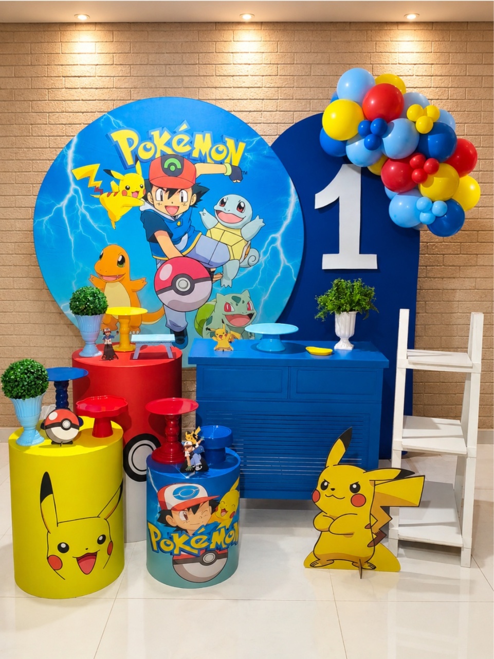 Pokémon Kit Jack - Lirou, Yalou & Jack - Decorações 
