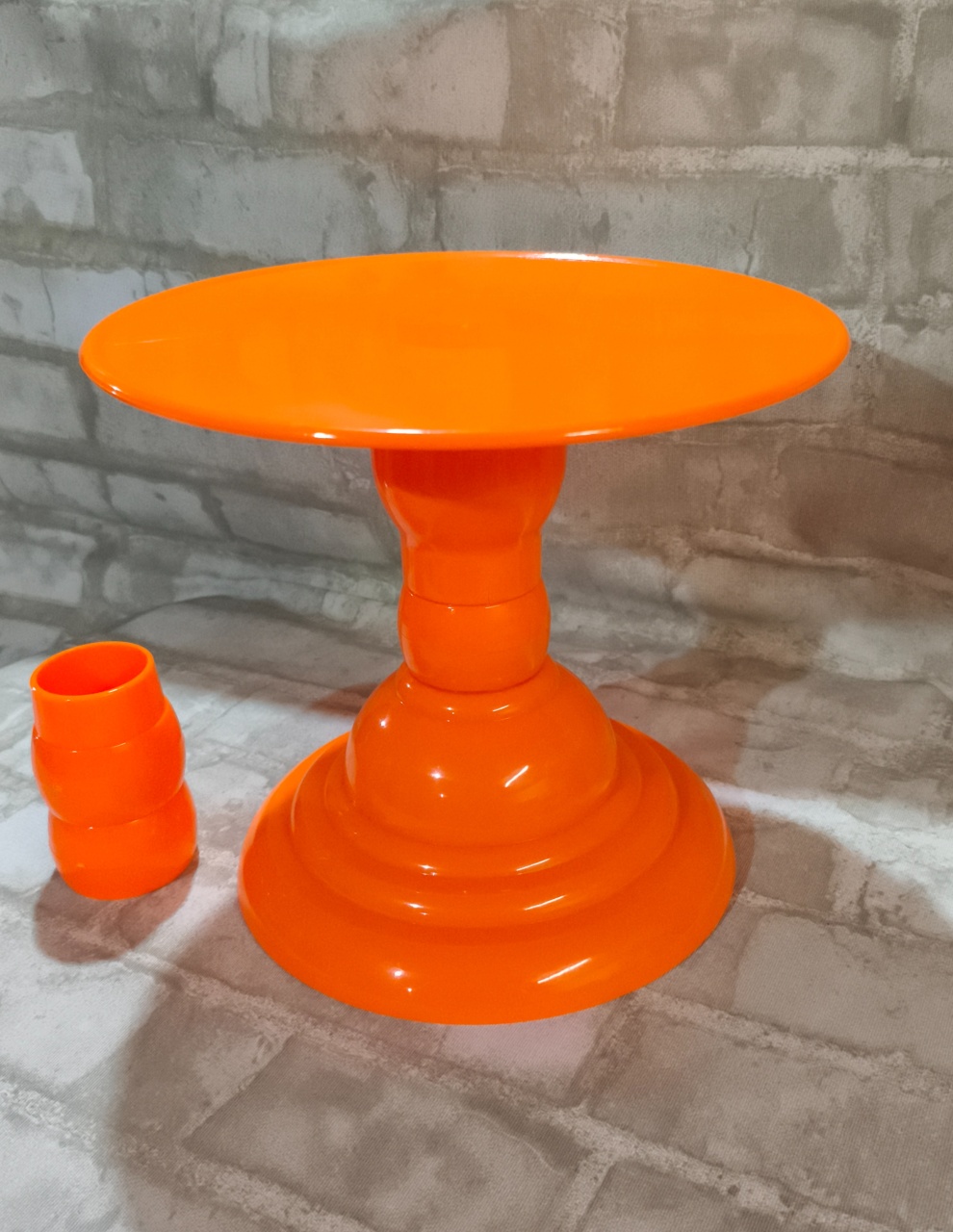 Boleira Royale Laranja Fluorescente - Lirou, Yalou & Jack - Decorações 
