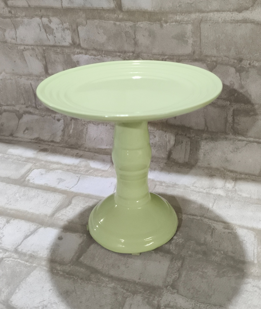 Boleira Cerâmica Romana Verde Candy - Lirou, Yalou & Jack - Decorações 
