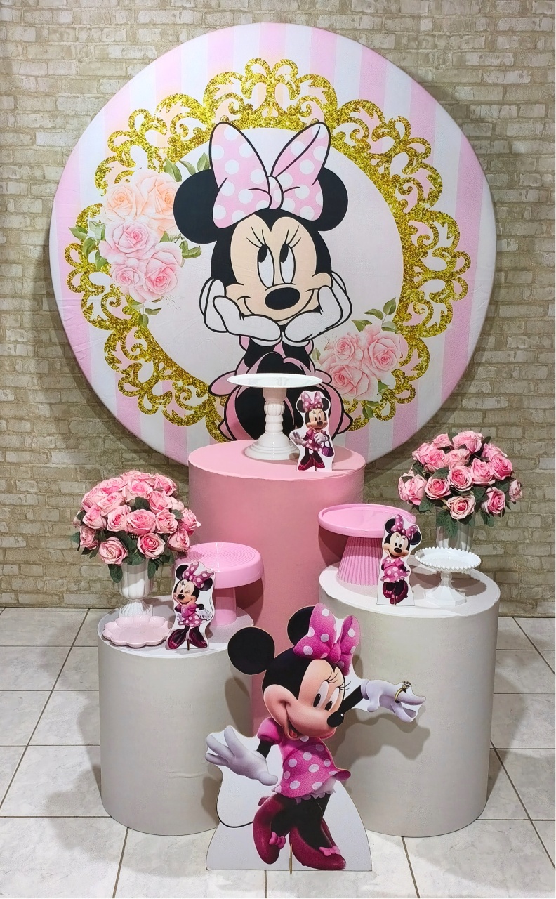 Minnie Rosa Kit Lirou - Lirou, Yalou & Jack - Decorações 