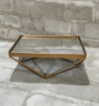 Porta Doce Espelho Retangular Dourado - imagem 2