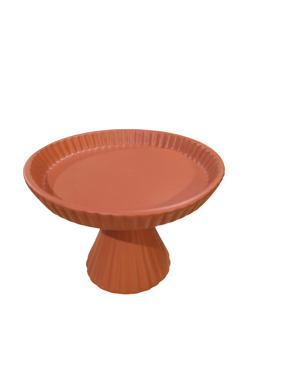 Boleira Cerâmica Madri Terracota Fosco - Lirou, Yalou & Jack - Decorações 