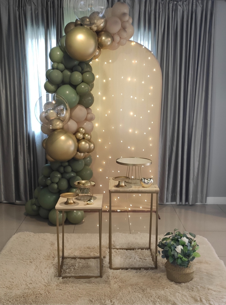 Verde Oliva, Dourado - Lirou, Yalou & Jack - Decorações 
