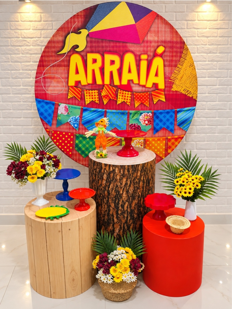 Festa Junina Kit Lirou - Lirou, Yalou & Jack - Decorações 