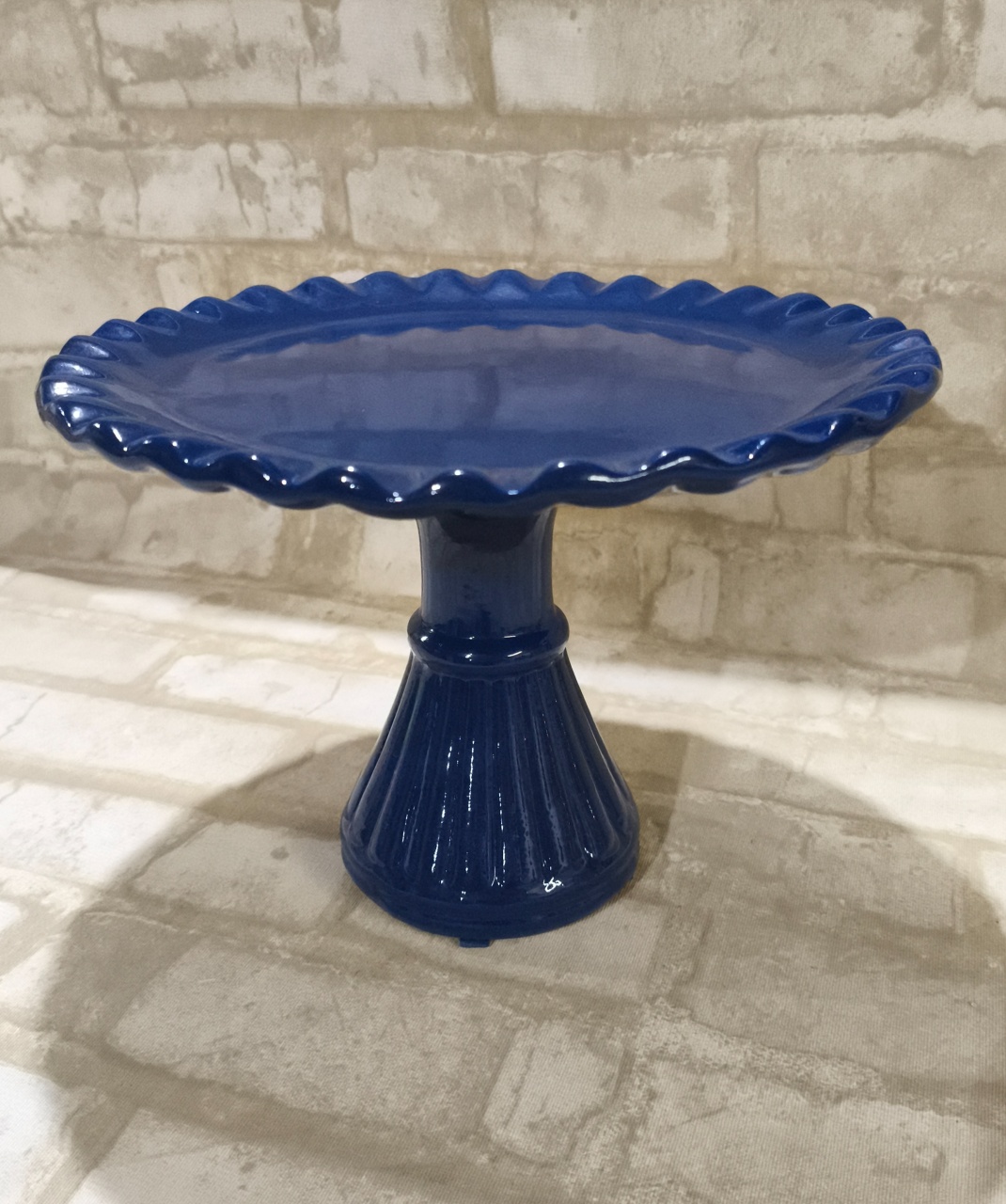 Boleira Cerâmica Paris Azul Marinho - Lirou, Yalou & Jack - Decorações 