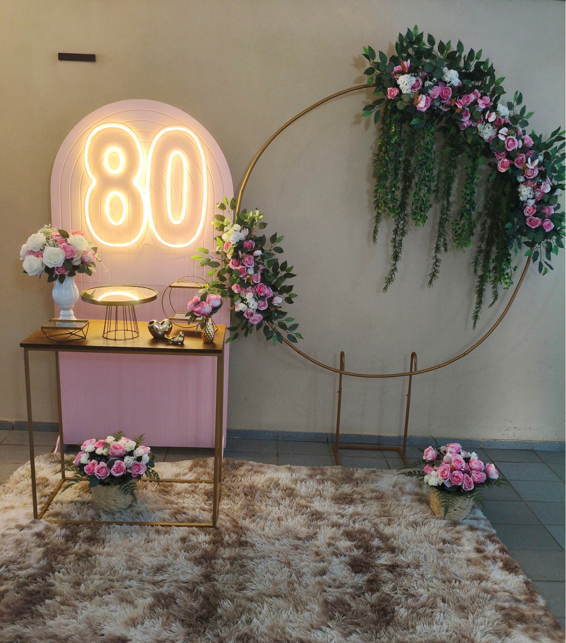 Floral Rosa - Lirou, Yalou & Jack - Decorações 