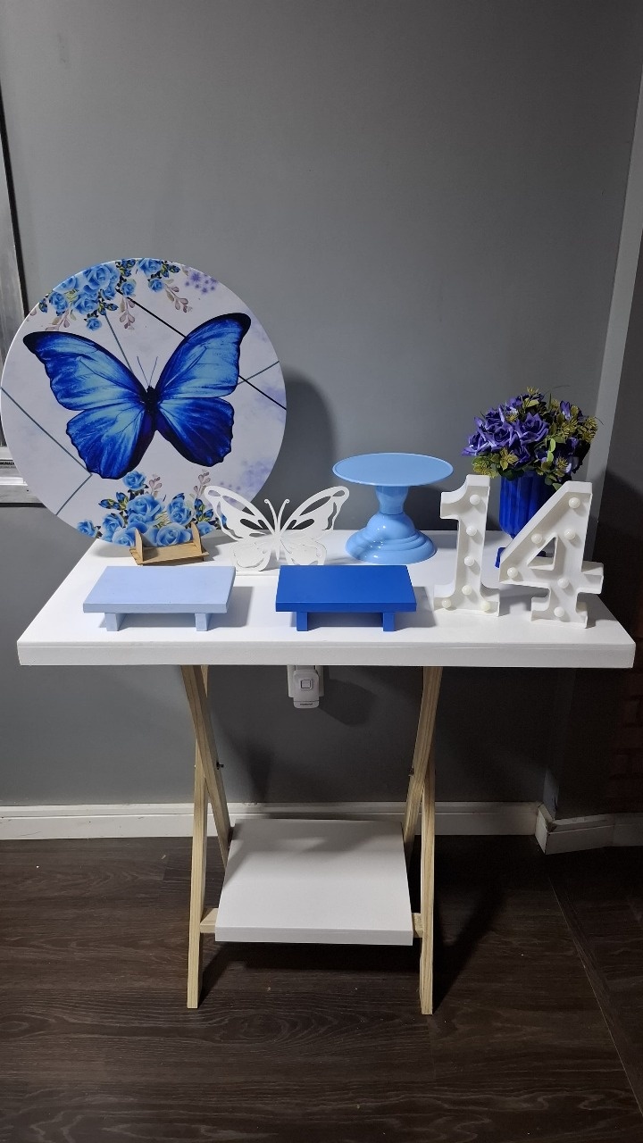 Borboleta Azul Mini - Mundo da imaginação