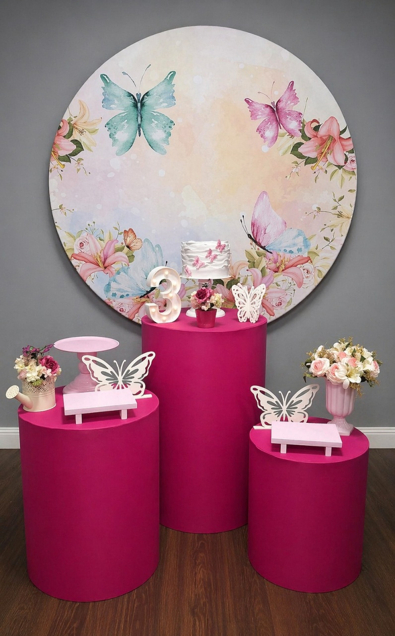 Borboletas Rosa Pink 1 - Mundo da imaginação