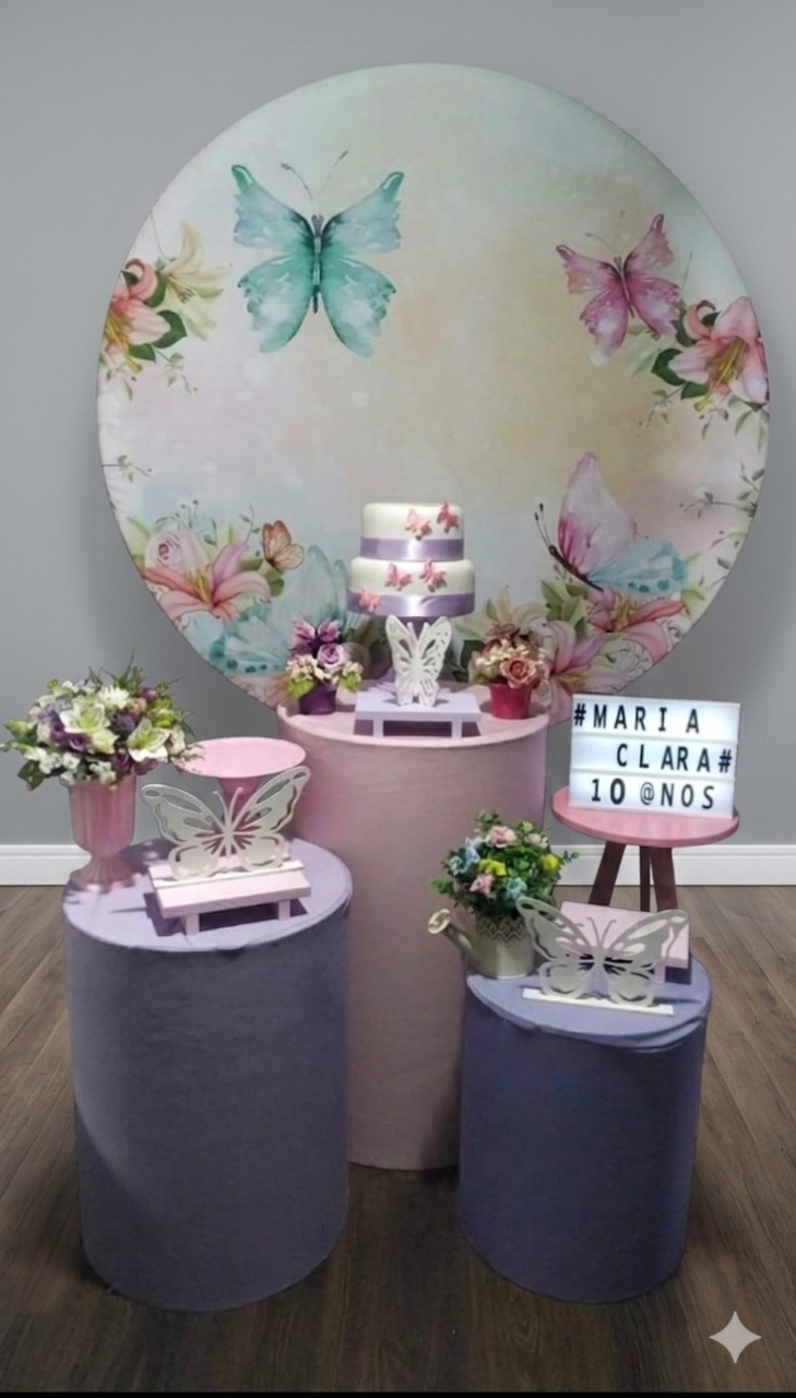 Borboletas - Lilás E Rosa Bebê 1 - Mundo da imaginação