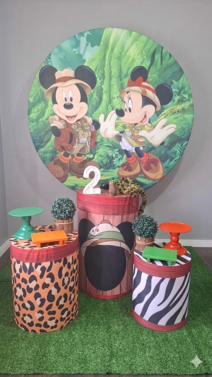 Minnie E Mickey Safari Básico 1 - Mundo da imaginação