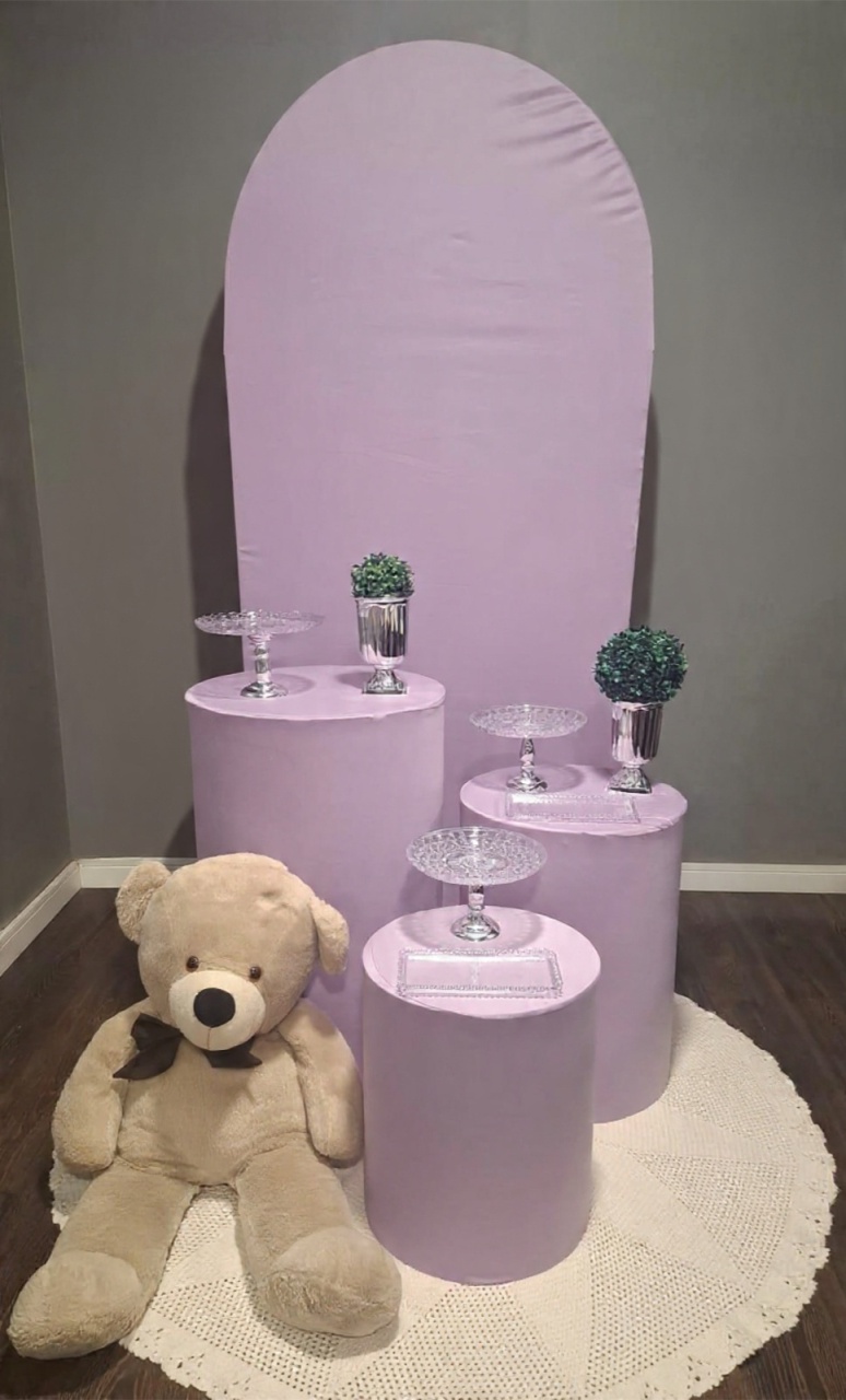 Chá Urso Lilás E Prata - Mundo da imaginação