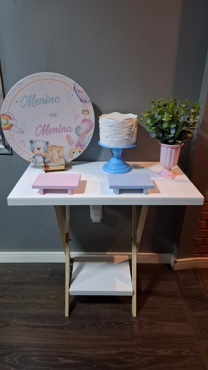 Chá Revação Menina Ou Menino Azul E Rosa Mini - Mundo da imaginação