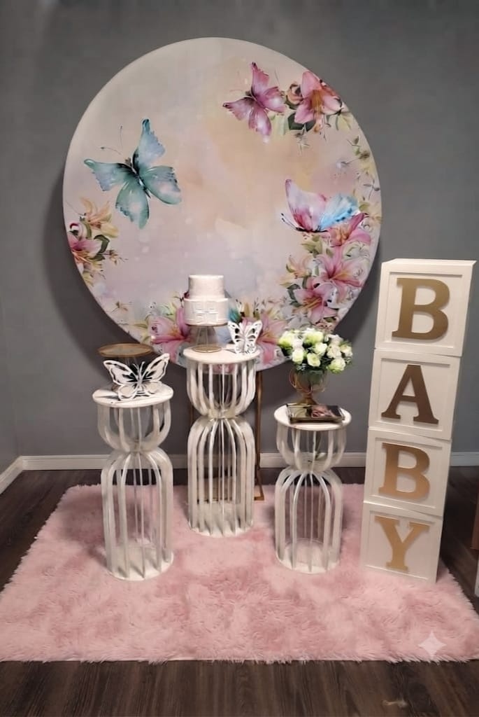 Chá Borboletas Coloridas Com Cubos Baby G - Mundo da imaginação