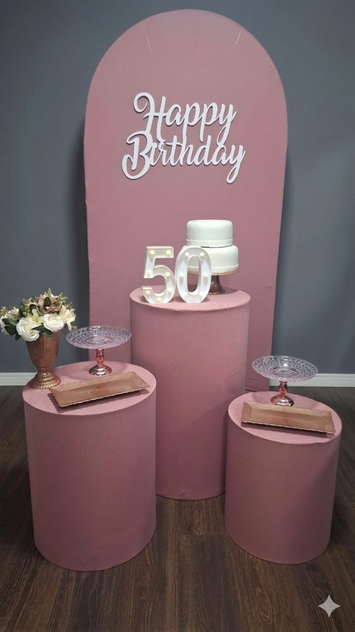 Romano Rose Gold Happy Birthday Branco - Mundo da imaginação