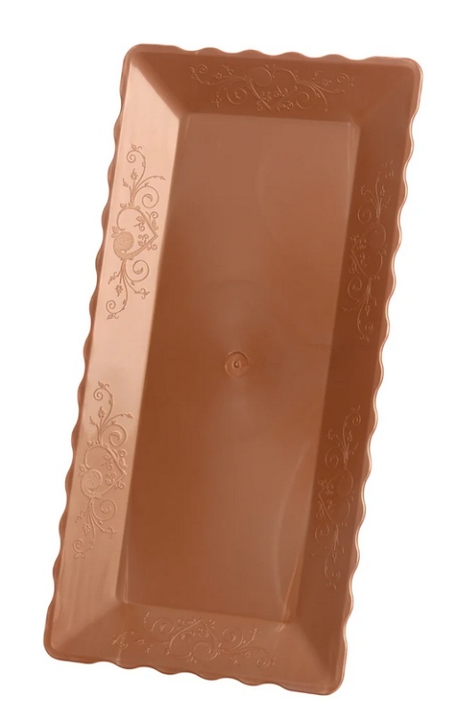 Bandeja Retangular Rose Gold - Mundo da imaginação