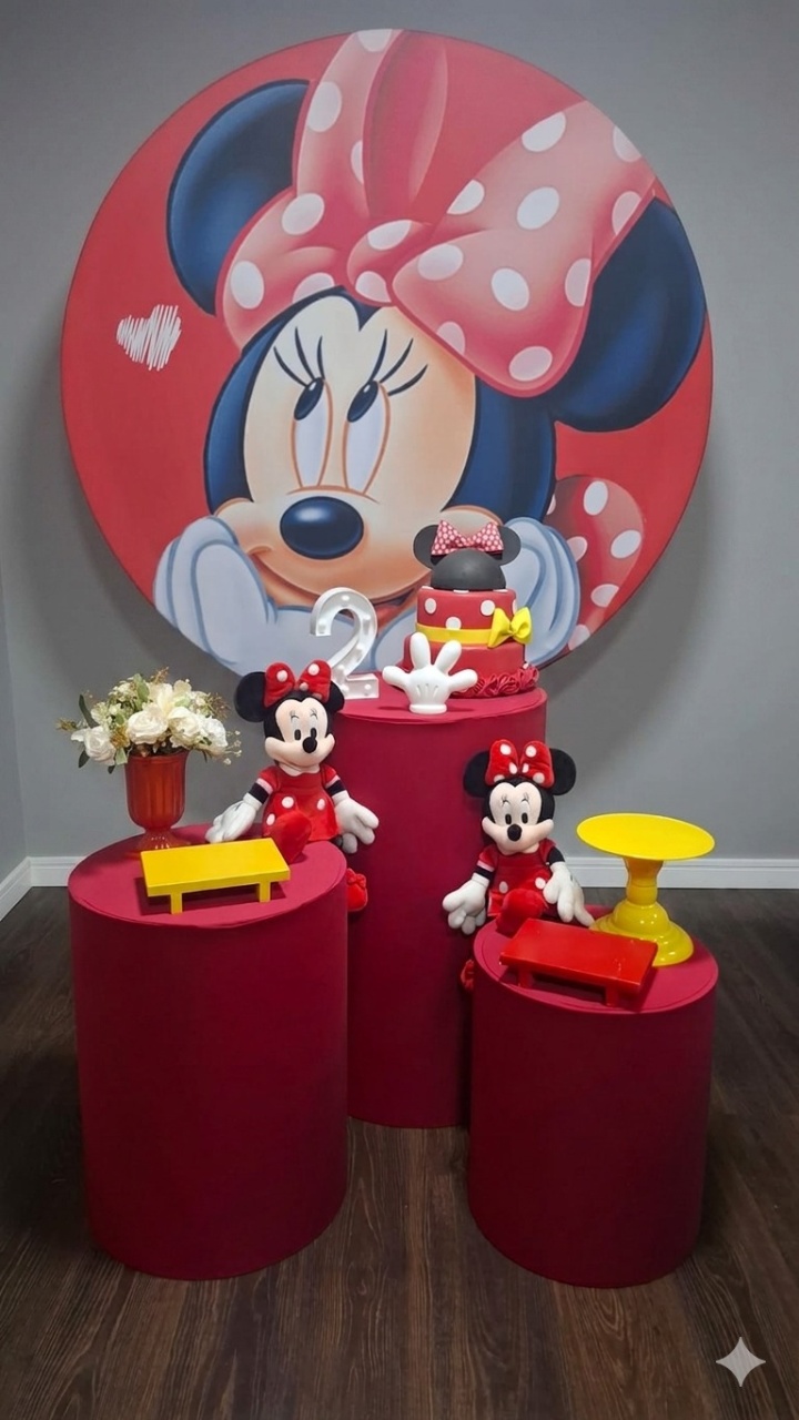 Minnie Vermelha Básica 3 - Mundo da imaginação