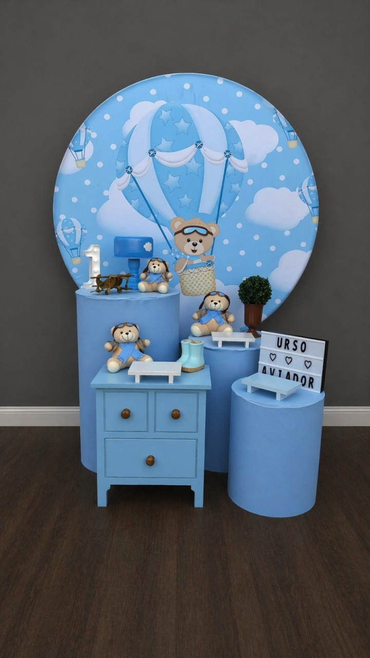 Urso Baloeiro Azul Plus 1 - Mundo da imaginação