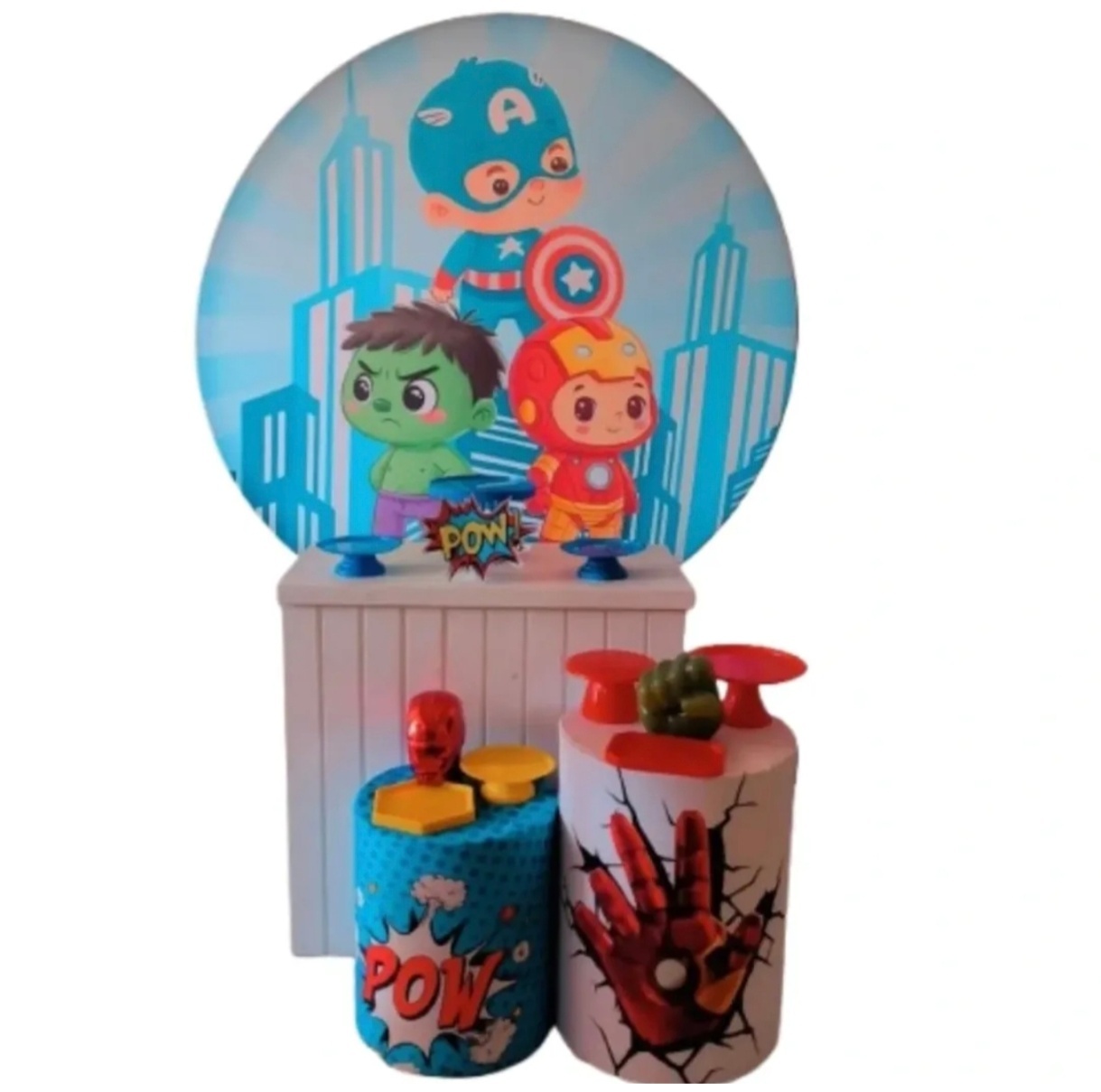 Kit Prático + Mesa Menino (Super Heróis Baby) - BenLiz Loc e monte